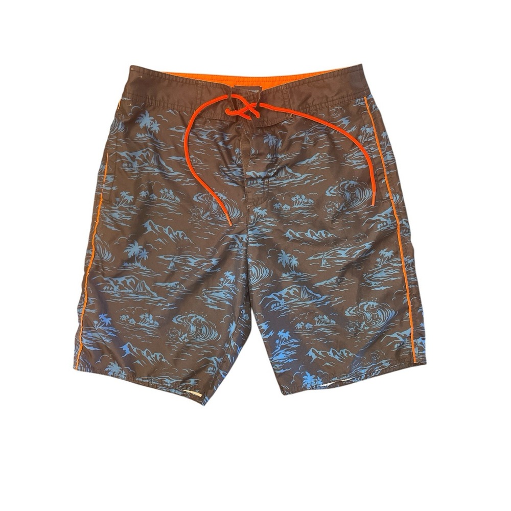 American Eagle Outfitters  Blue/Neon Orange Bathing Suit Size Small Pre-Owned